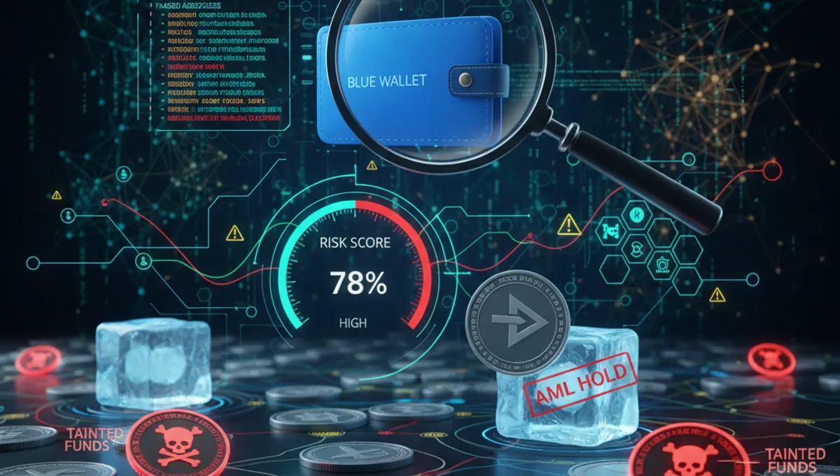 How to Check Blue Wallet Balance & Screen for AML Risk